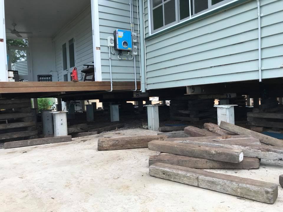 House Being Raised - House relocation in Sunshine Coast QLD